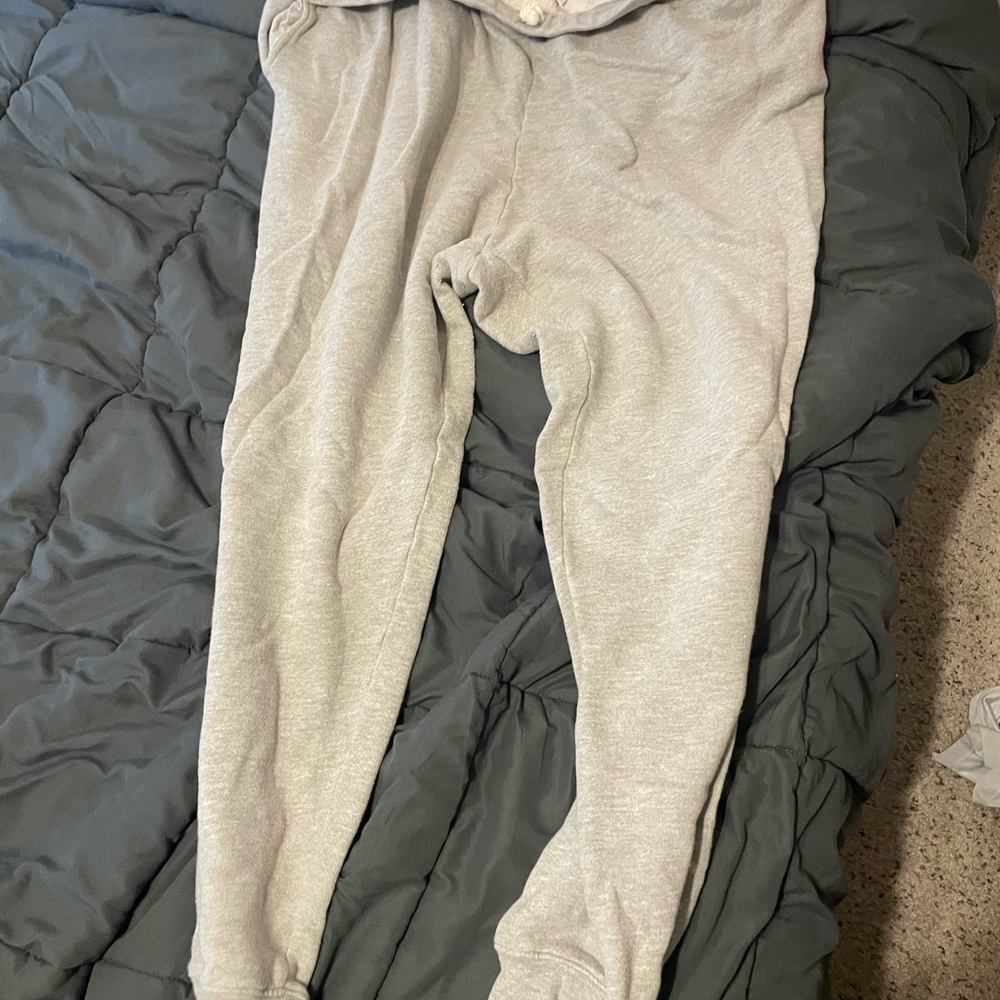 Good American Gray Jogger Sweatpants Relaxed Fit